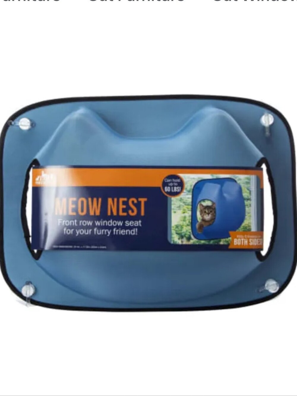 BRAND NEW ** Meow Nest Front Row Window Seat for Cats - Blue